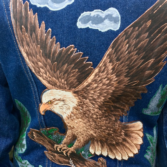 Custom Vintage Wrangler USA Eagle Denim Jacket - Picture 5 of 13